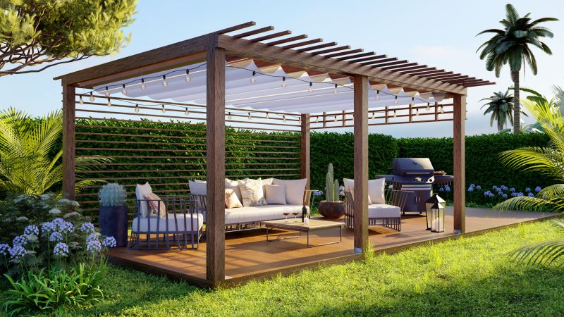 Pergola with Integrated Lighting