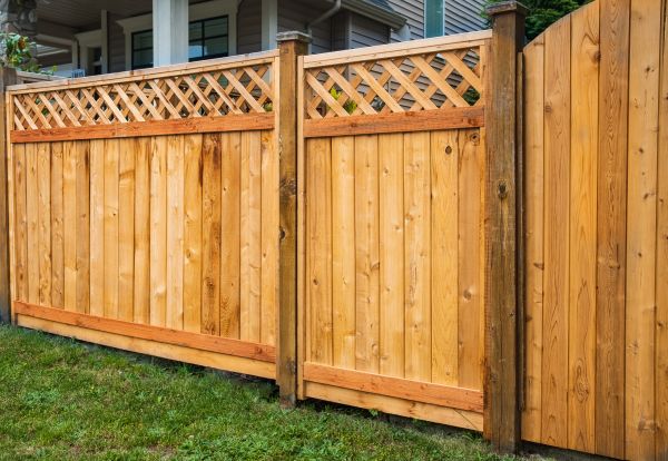 Fence Top Trellis Installation