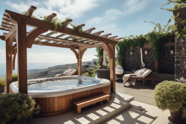 Tub Pergola Installation